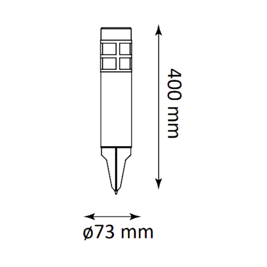 Lámpara solar LED MARK LED/1,2V IP44