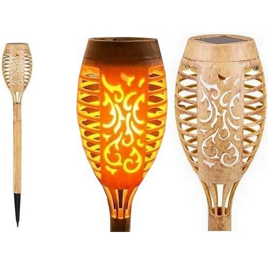 Lámpara solar LED MINISPARK BAMBOO LED/1,8W/5,5V IP44 beige