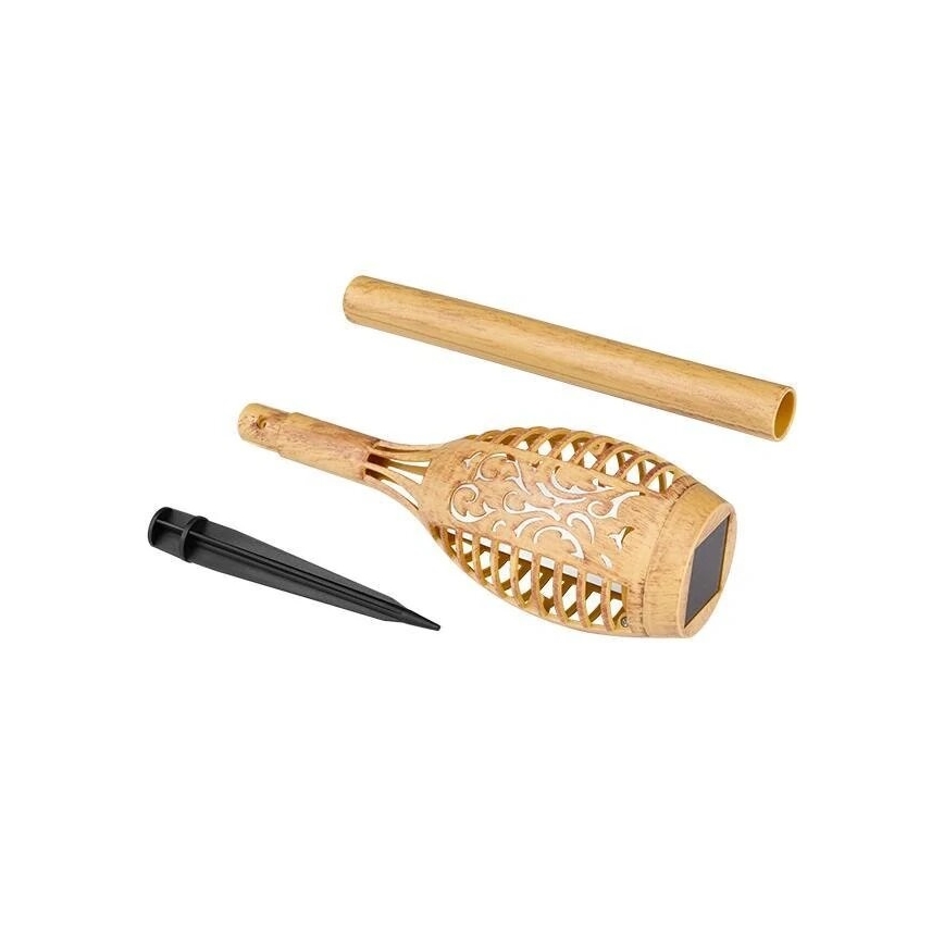 Lámpara solar LED MINISPARK BAMBOO LED/1,8W/5,5V IP44 beige