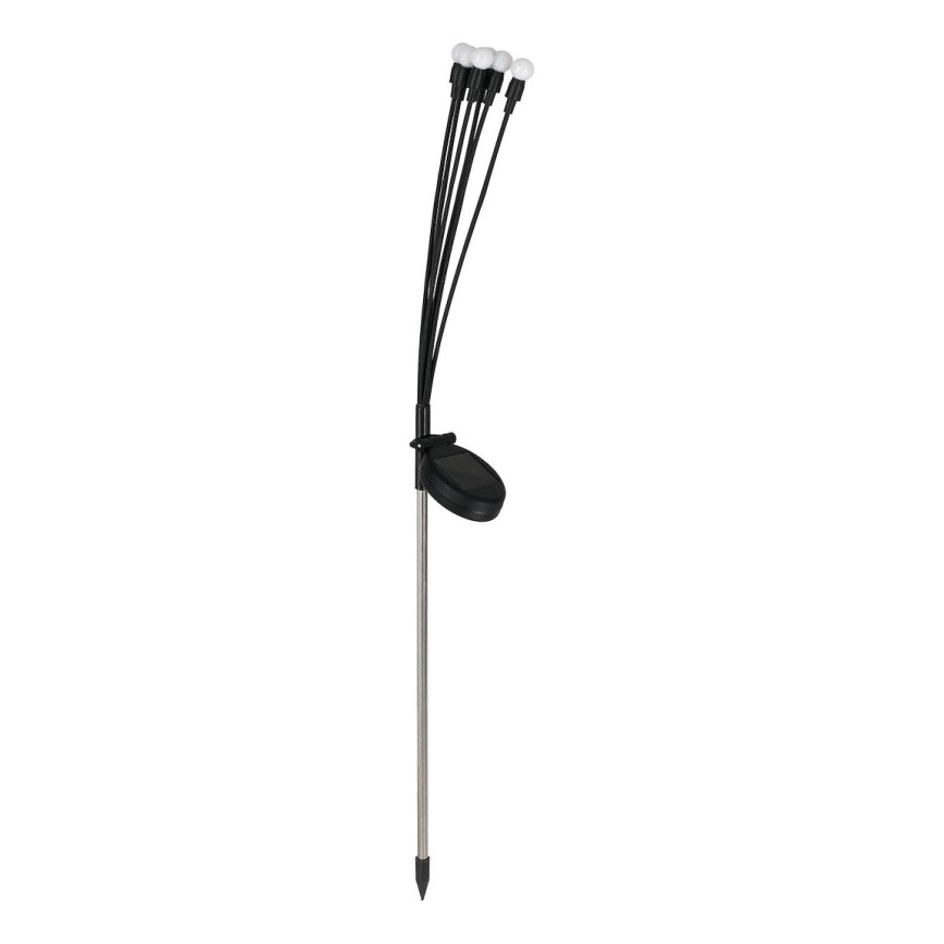 Lámpara solar LED MULTI LED/0,06W/1,2V 150 mAh IP44 negro