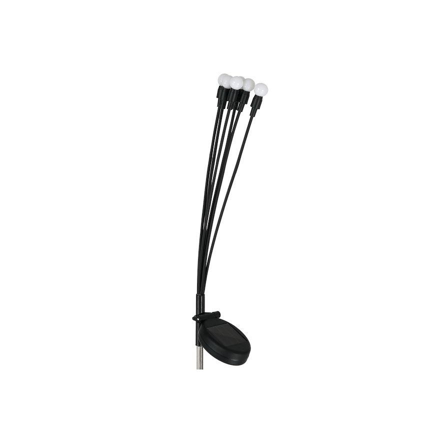 Lámpara solar LED MULTI LED/0,06W/1,2V 150 mAh IP44 negro