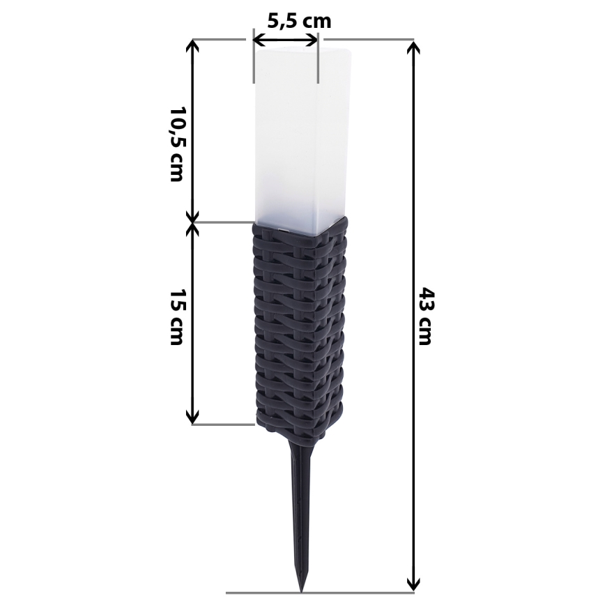 Lámpara solar LED RABBIA LED/1,2V IP44