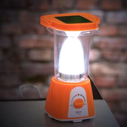 Lámpara solar recargable LED regulable con función power bank LED/230V 710 brillante 1600 mAh