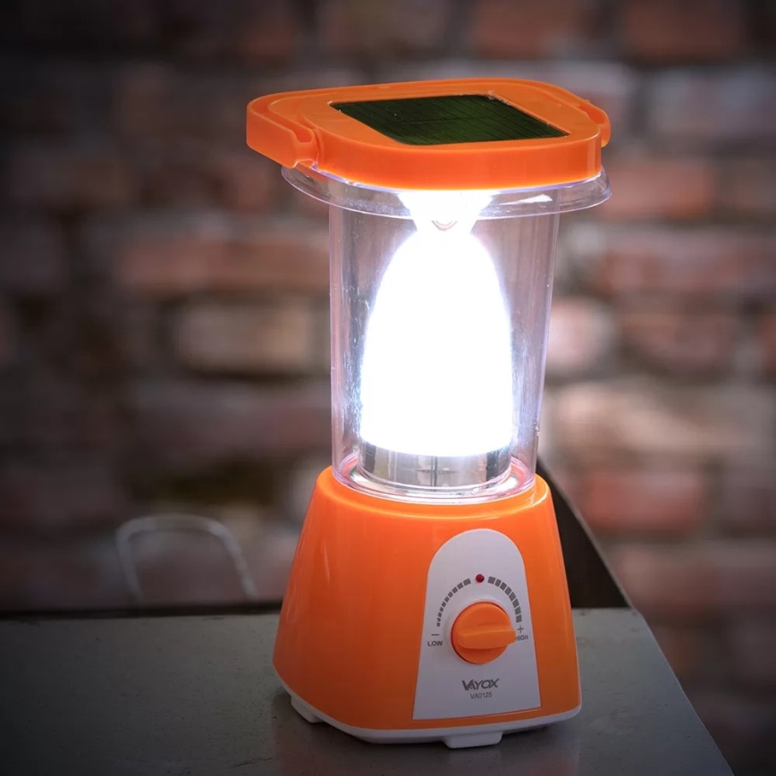 Lámpara solar recargable LED regulable con función power bank LED/230V 710 brillante 1600 mAh