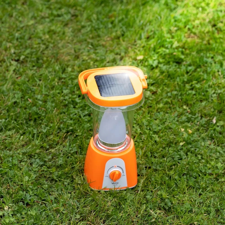 Lámpara solar recargable LED regulable con función power bank LED/230V 710 brillante 1600 mAh