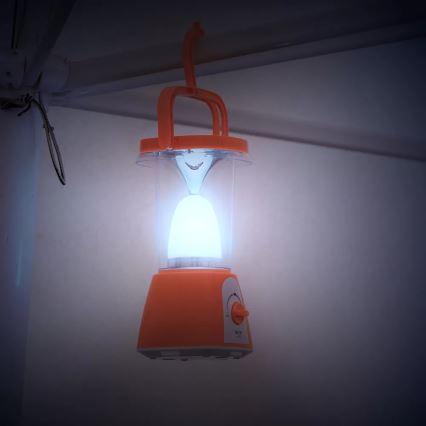 Lámpara solar recargable LED regulable con función power bank LED/230V 710 brillante 1600 mAh