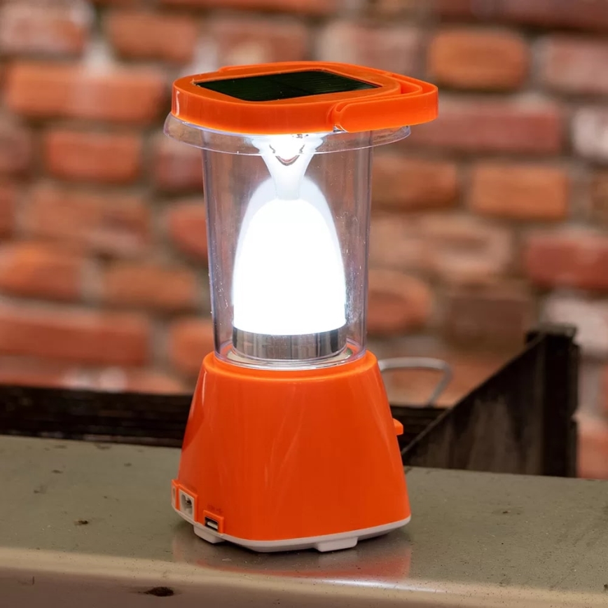 Lámpara solar recargable LED regulable con función power bank LED/230V 710 brillante 1600 mAh