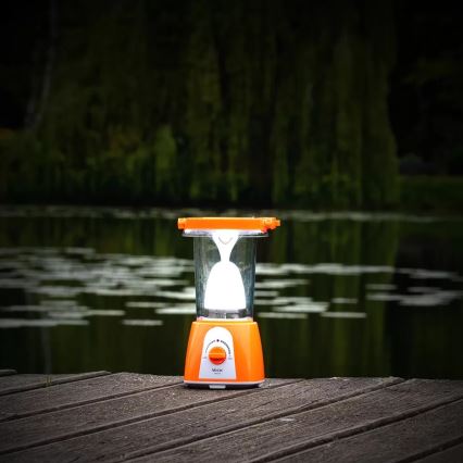 Lámpara solar recargable LED regulable con función power bank LED/230V 710 brillante 1600 mAh