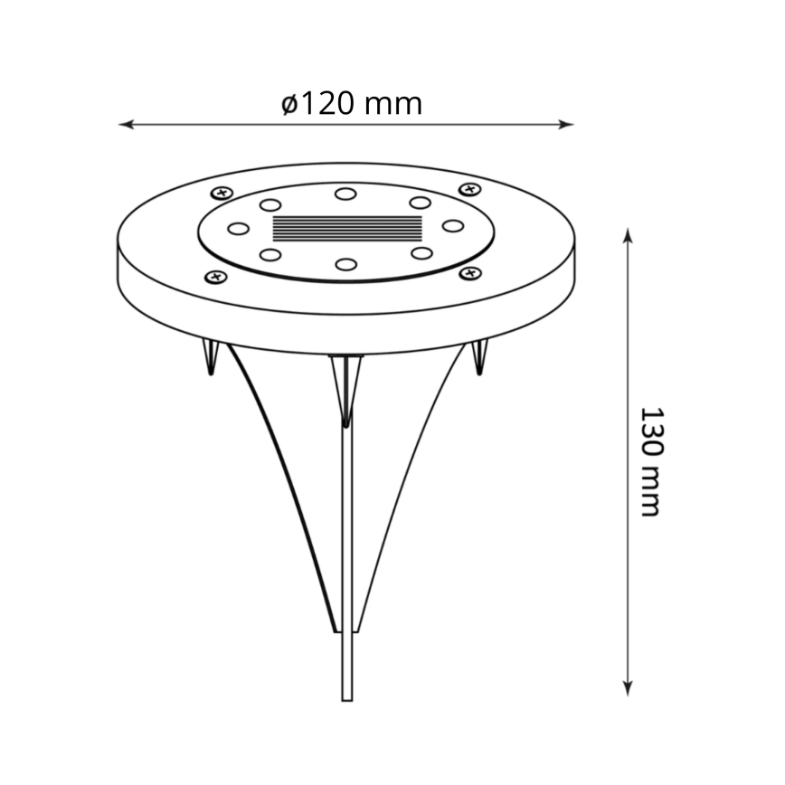 Lámpara solar LED SOL LED/1,2V 300 mAh IP44