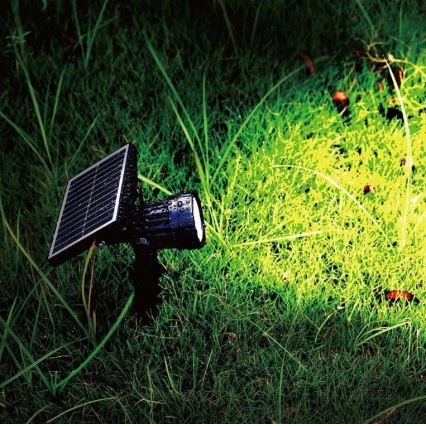 Lámpara solar LED SPIKE LED/2W/5,5V IP65 3000K 1200 mAh