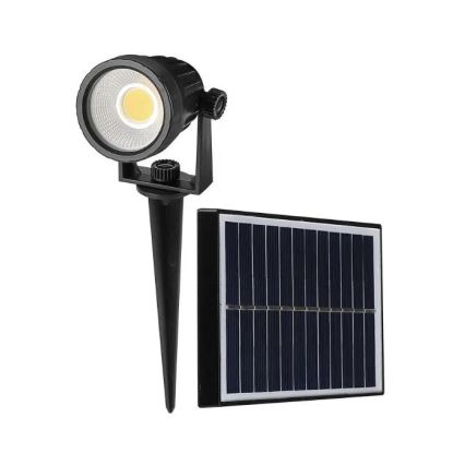 Lámpara solar LED SPIKE LED/2W/5,5V IP65 6400K 1200 mAh