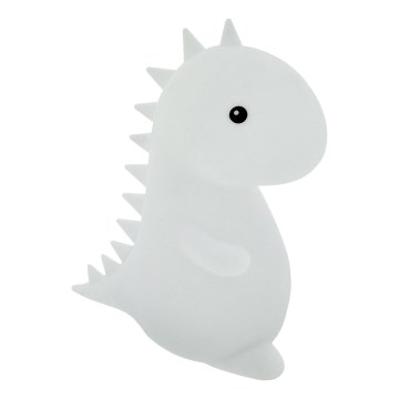 Lámpara táctil infantil LED RGBW LED/1W/5V USB 1200 mAh dinosaurio