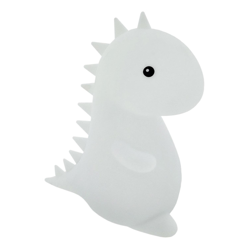 Lámpara táctil infantil LED RGBW LED/1W/5V USB 1200 mAh dinosaurio