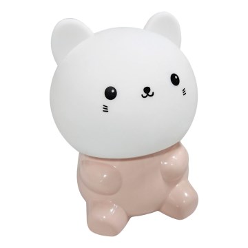 Lámpara táctil infantil LED RGBW LED/1W/5V USB 1200 mAh gata