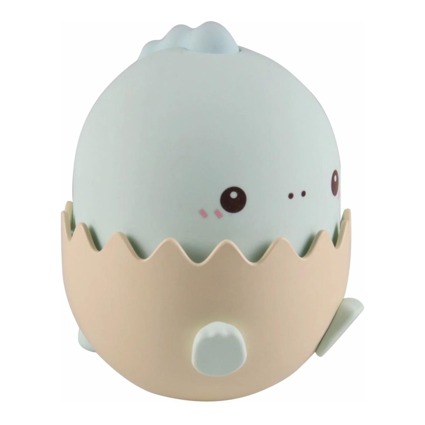 Lámpara táctil infantil LED RGBW regulable BABY DINO LED/0,75W/5V USB 1200 mAh azul