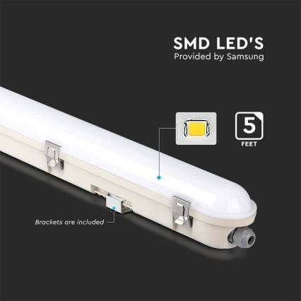 LED Lámpara fluorescente de gran potencia con módulo de emergencia EMERGENCY LED/48W/230V 4000K 150cm IP65