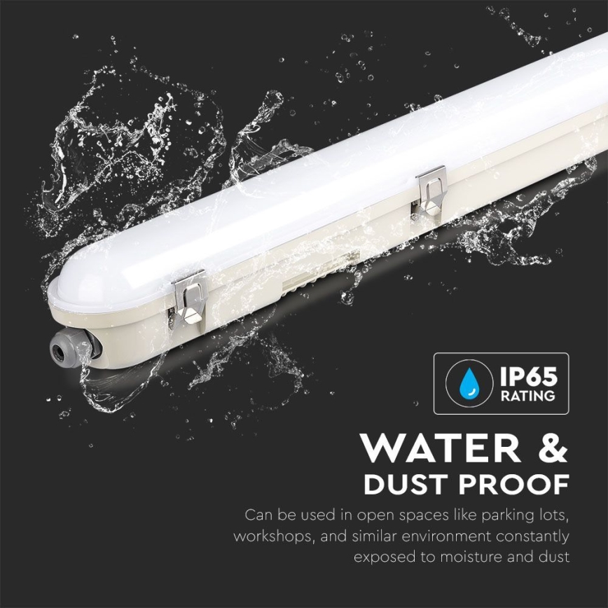 LED Lámpara fluorescente de gran potencia con módulo de emergencia EMERGENCY LED/48W/230V 4000K 150cm IP65