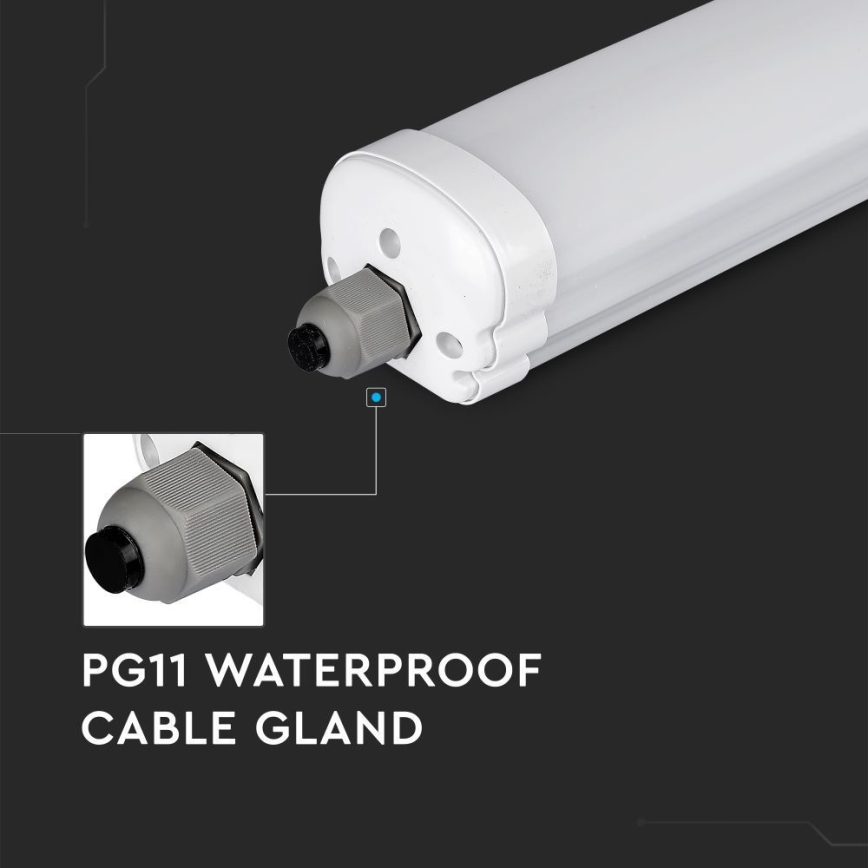 Lámpara técnica LED fluorescente G-SERIES LED/18W/230V 4000K IP65 60 cm