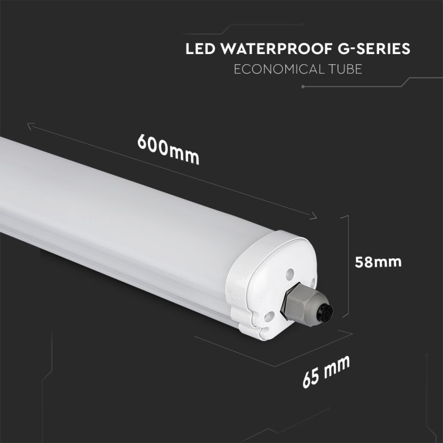 Lámpara técnica LED fluorescente G-SERIES LED/18W/230V 4000K IP65 60 cm