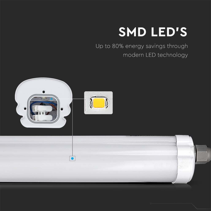 Lámpara técnica LED fluorescente G-SERIES LED/18W/230V 6500K IP65 60 cm