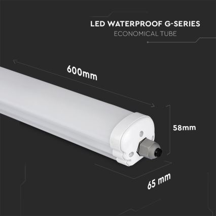Lámpara técnica LED fluorescente G-SERIES LED/18W/230V 6500K IP65 60 cm