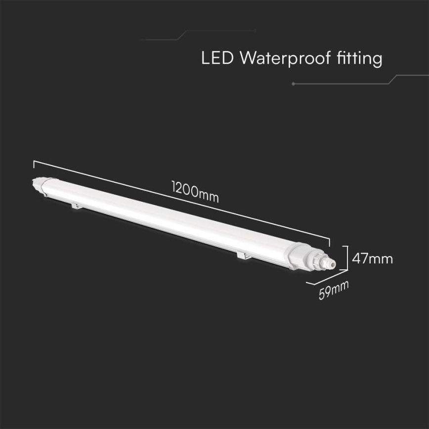 Lámpara técnica LED fluorescente LED/36W/230V 4000K IP65 120 cm