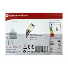 Lampenwelt - Aplique LED de exterior LED/10W/230V IP44