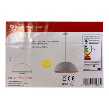 Lampenwelt - Lámpara LED colgante 1xE27/10W/230V