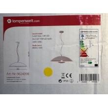 Lampenwelt - LED RGBW Lámpara colgante regulable ARTHUR 1xE27/10W/230V Wi-Fi