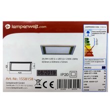 Lampenwelt - Plafón LED RGBW Regulable LYNN LED/29,5W/230V 2700-6500K + mando a distancia