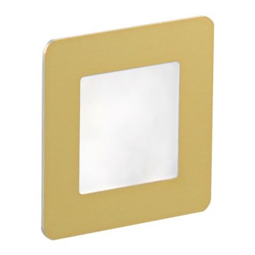 LDST DI-01-SZ-BZ9 - Iluminación LED para escaleras DIANA 9xLED/1,2W/230V dorado 6500K