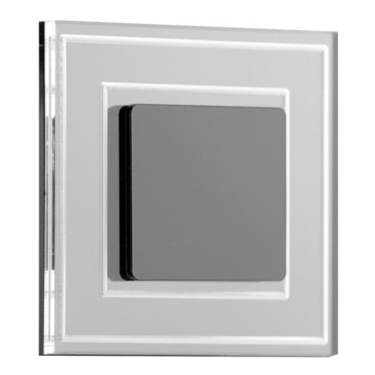 LDST KE-01-CB-BZ8 - Iluminación LED para escaleras KELLY 8xLED/1,2W/230V negro