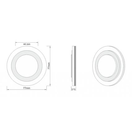 LDST LI-01-SS-BC8 - Iluminación para escaleras LILI 8xLED/1,2W/230V