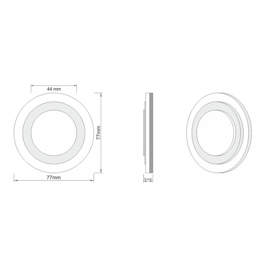 LDST LI-01-SS-BC8 - Iluminación para escaleras LILI 8xLED/1,2W/230V