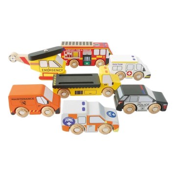 Le Toy Van - Juego de coches de rescate con helicóptero