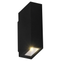 LED Aplique de exterior ORLEAN 2xLED/2,5W/230V negro IP54