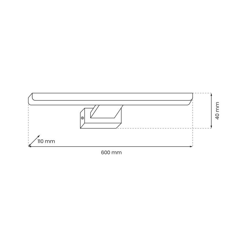 LED Aplique para el baño SHINE 1xLED/13,8W/230V IP44