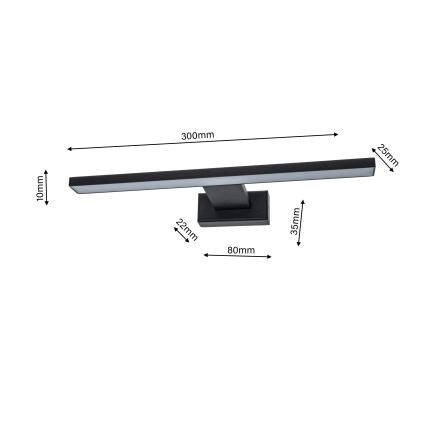 LED Aplique para el baño SHINE 1xLED/7W/230V IP44