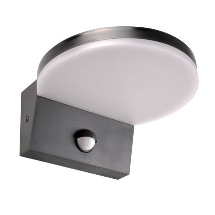 LED Aplique para exterior con sensor TESA LED/10W/230V IP54 negro