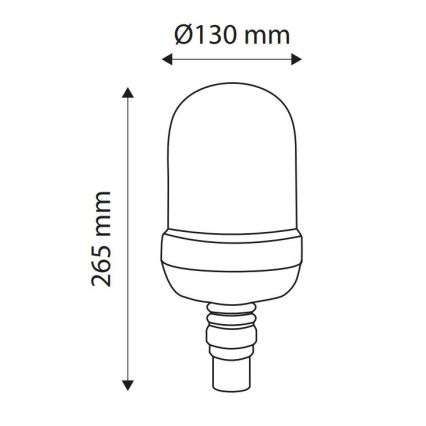 LED Baliza de advertencia LIGHT LED H1/12-24V