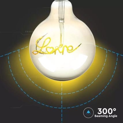 LED Bombilla decorativa FILAMENT G125 E27/5W/230V 2200K