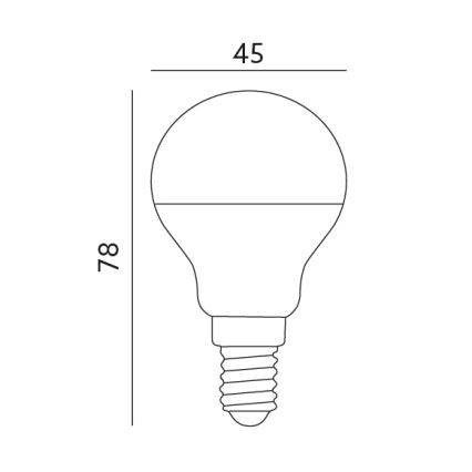 LED Bombilla E14/7W/230V 3000K 525lm