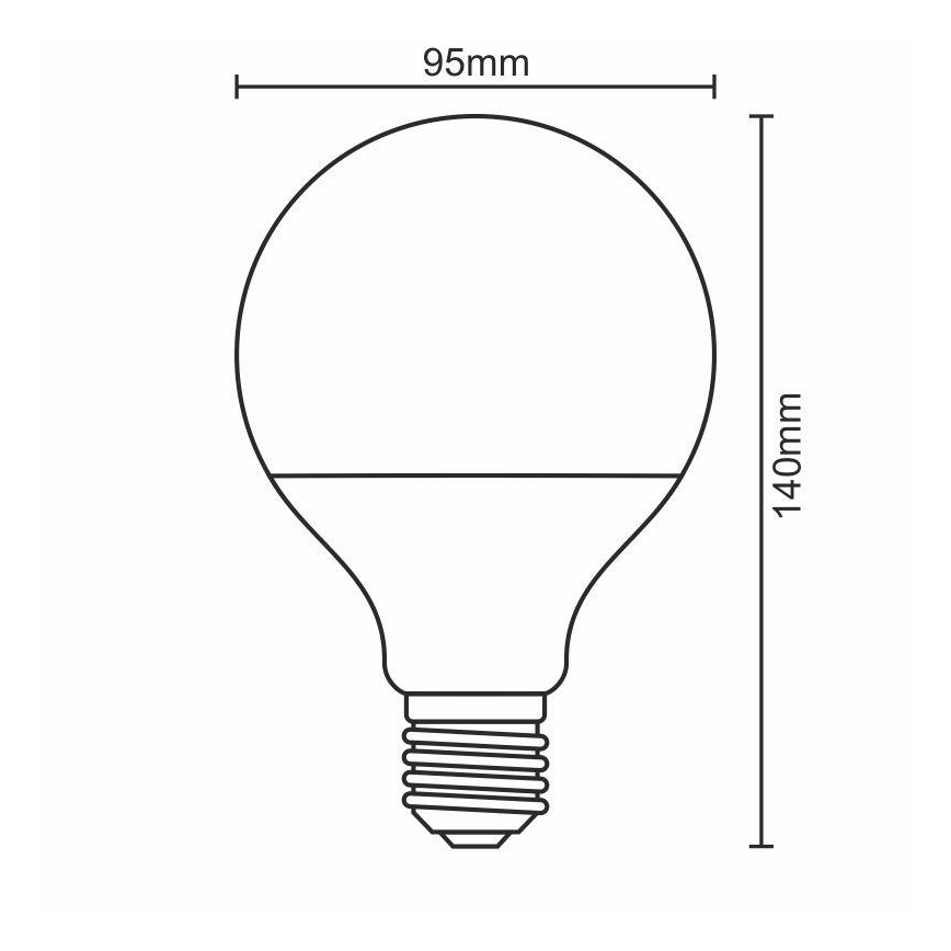 LED Bombilla E27/18W/165-265V 4000K