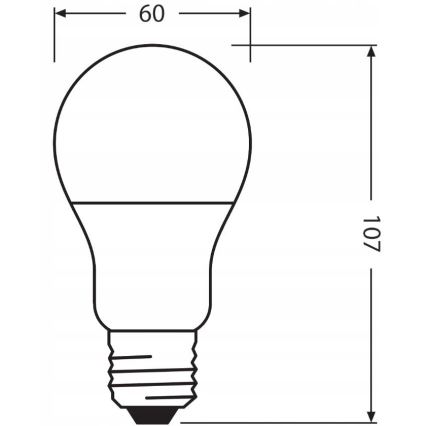 LED Bombilla hecha de plástico reciclado A60 E27/8,5W/230V 4000K - Ledvance