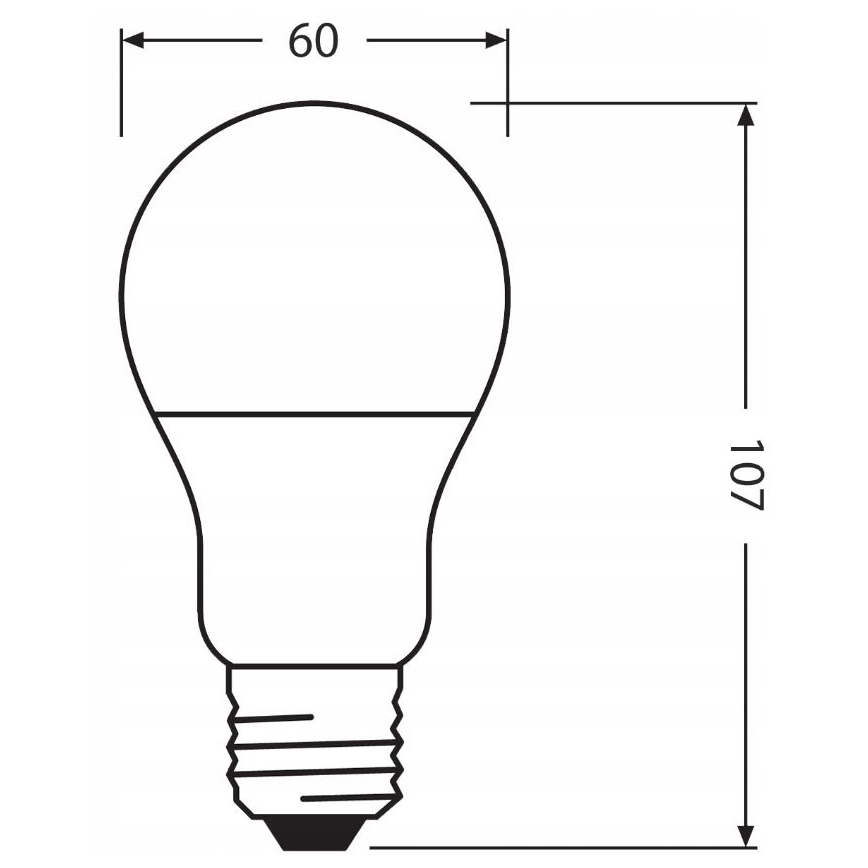 LED Bombilla hecha de plástico reciclado A60 E27/8,5W/230V 4000K - Ledvance