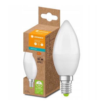 LED Bombilla hecha de plástico reciclado B40 E14/4,9W/230V 4000K - Ledvance