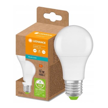 LED Bombilla hecha de plástico reciclado E27/10W/230V 4000K - Ledvance