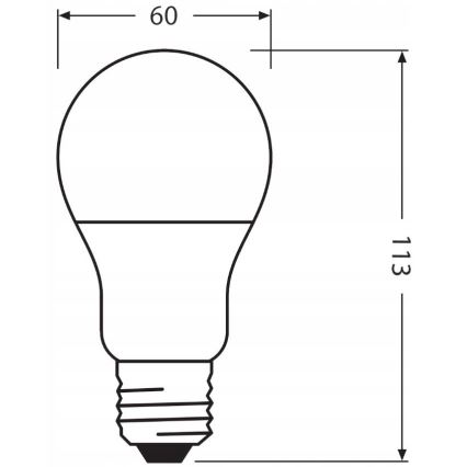 LED Bombilla hecha de plástico reciclado E27/10W/230V 4000K - Ledvance