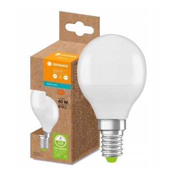 LED Bombilla hecha de plástico reciclado P45 E14/4,9W/230V 4000K - Ledvance