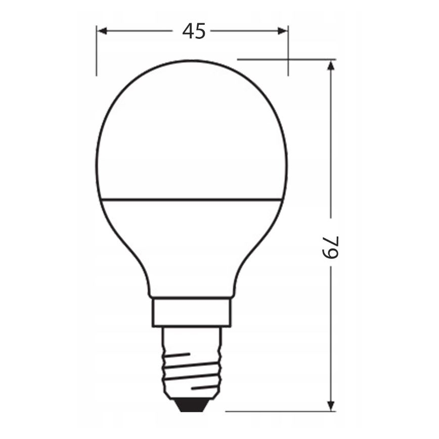 LED Bombilla hecha de plástico reciclado P45 E14/4,9W/230V 4000K - Ledvance